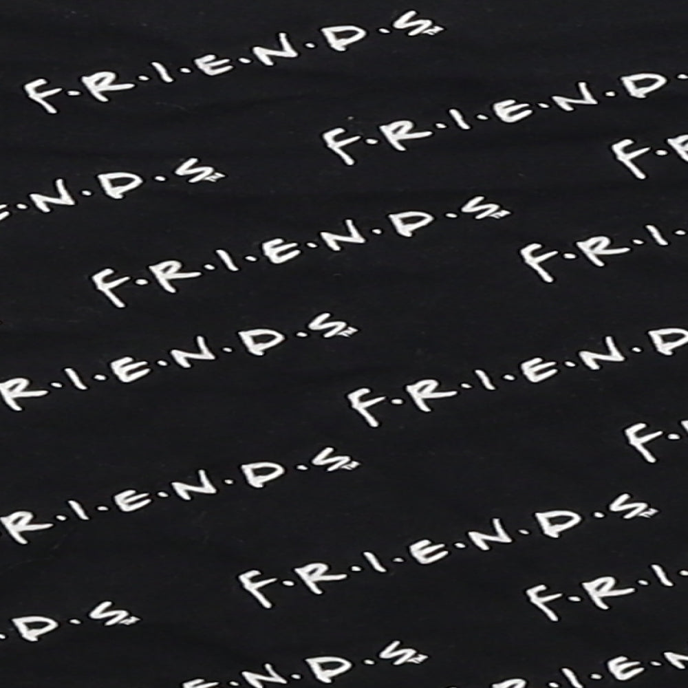 George Girls Black   Cropped T-Shirt Size 5-6 Years  - Friends
