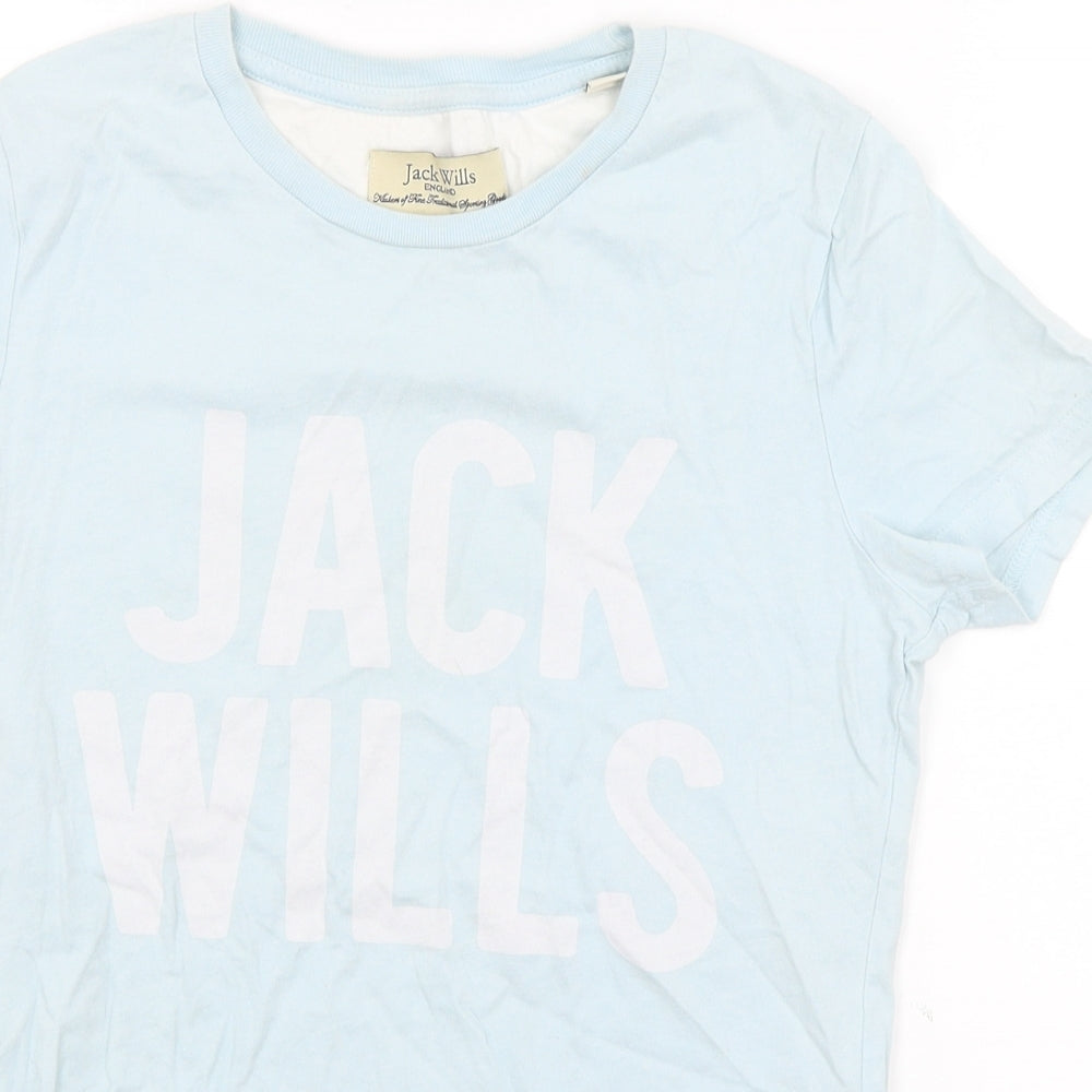 Jack Wills Womens Blue   Basic T-Shirt Size 6