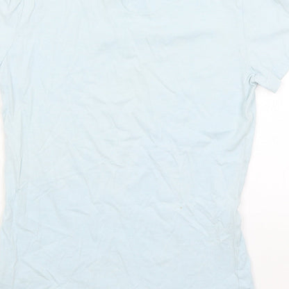 Preloved Jack Wills Womens Blue   Basic T-Shirt Size 6 - Label