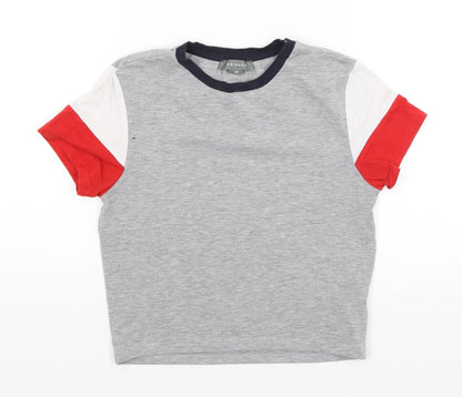 Preloved Primark Womens Grey   Basic T-Shirt Size XS - Front