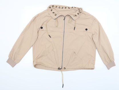 Preloved Nu Womens Beige   Rain Coat Coat Size M - Front
