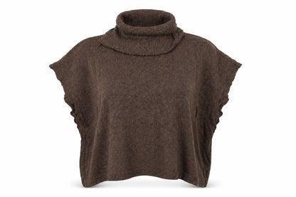 H&M Womens Brown   Quilted Poncho Size S
