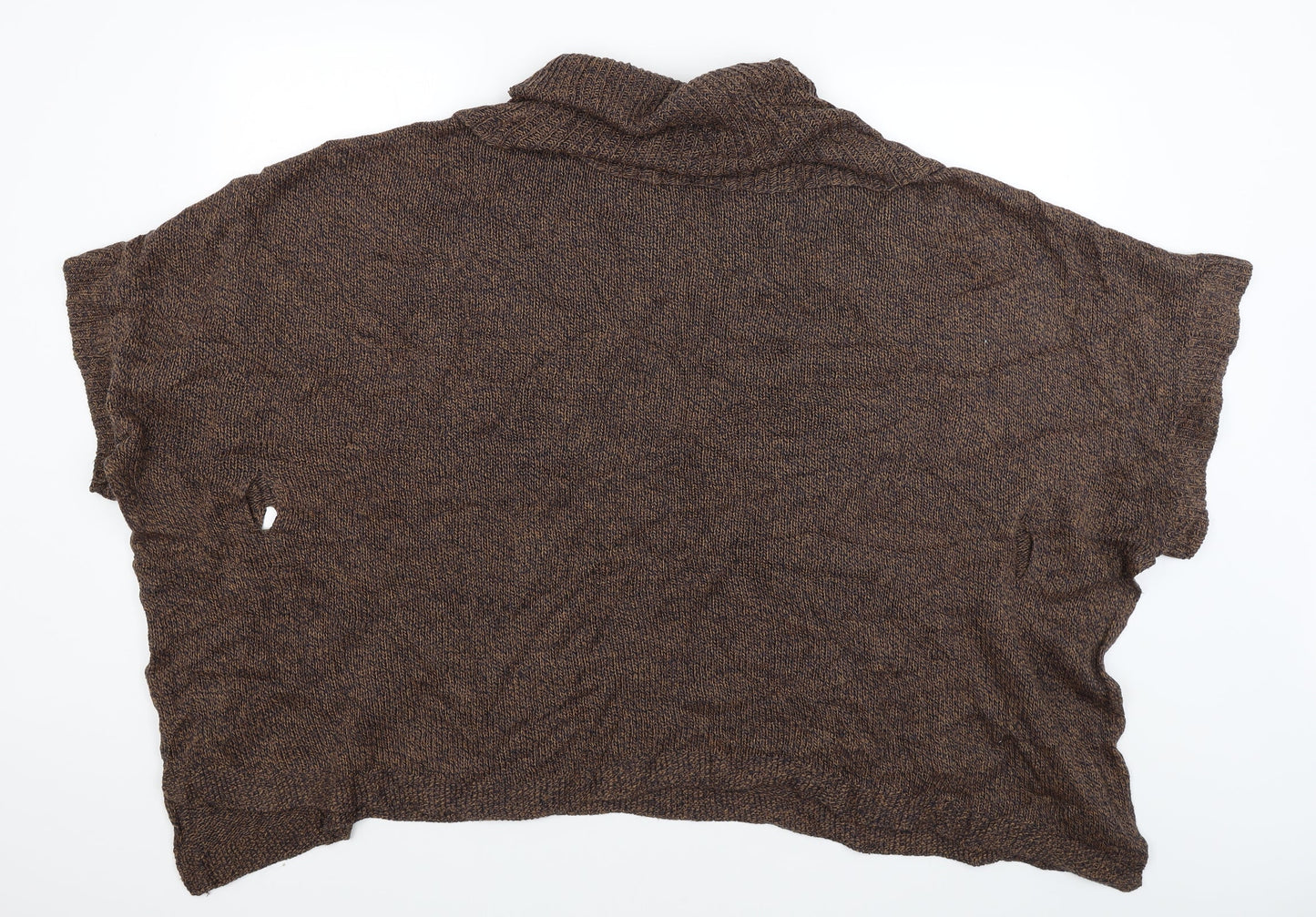 H&M Womens Brown   Quilted Poncho Size S