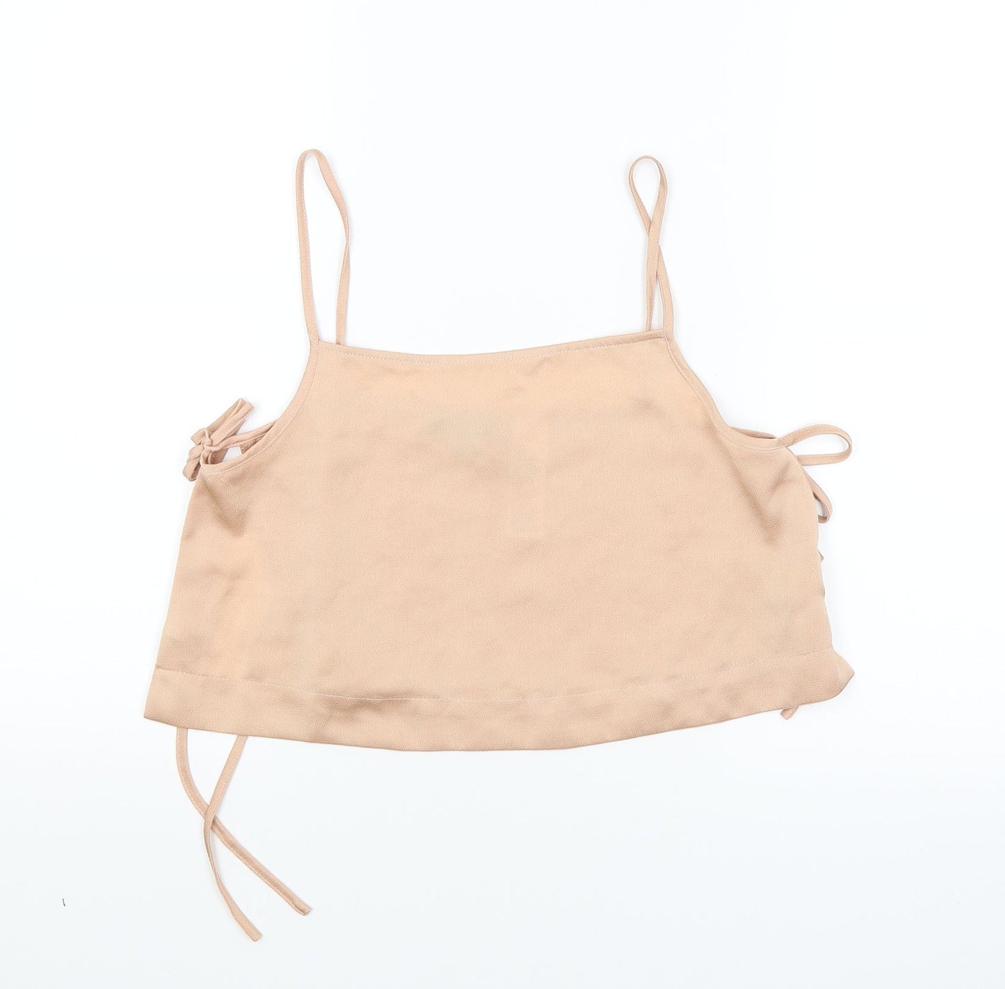 Topshop Womens Gold   Cropped Tank Size 10
