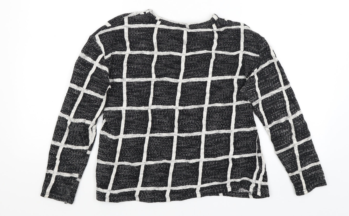 Atmosphere Womens Black Check  Pullover Jumper Size 8
