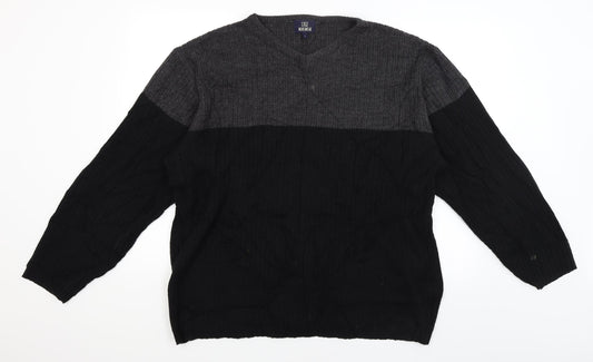 EA Menswear Mens Black   Pullover Jumper Size L
