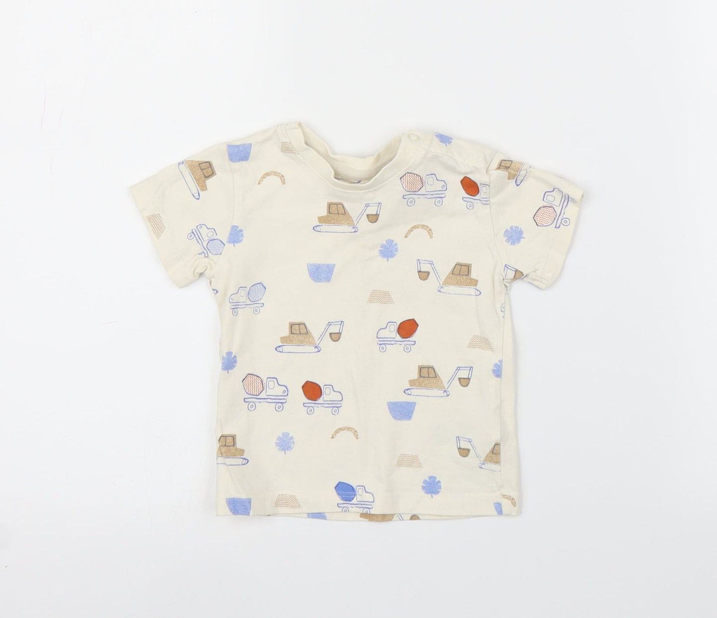 M&S Baby Beige   Basic T-Shirt Size 9-12 Months