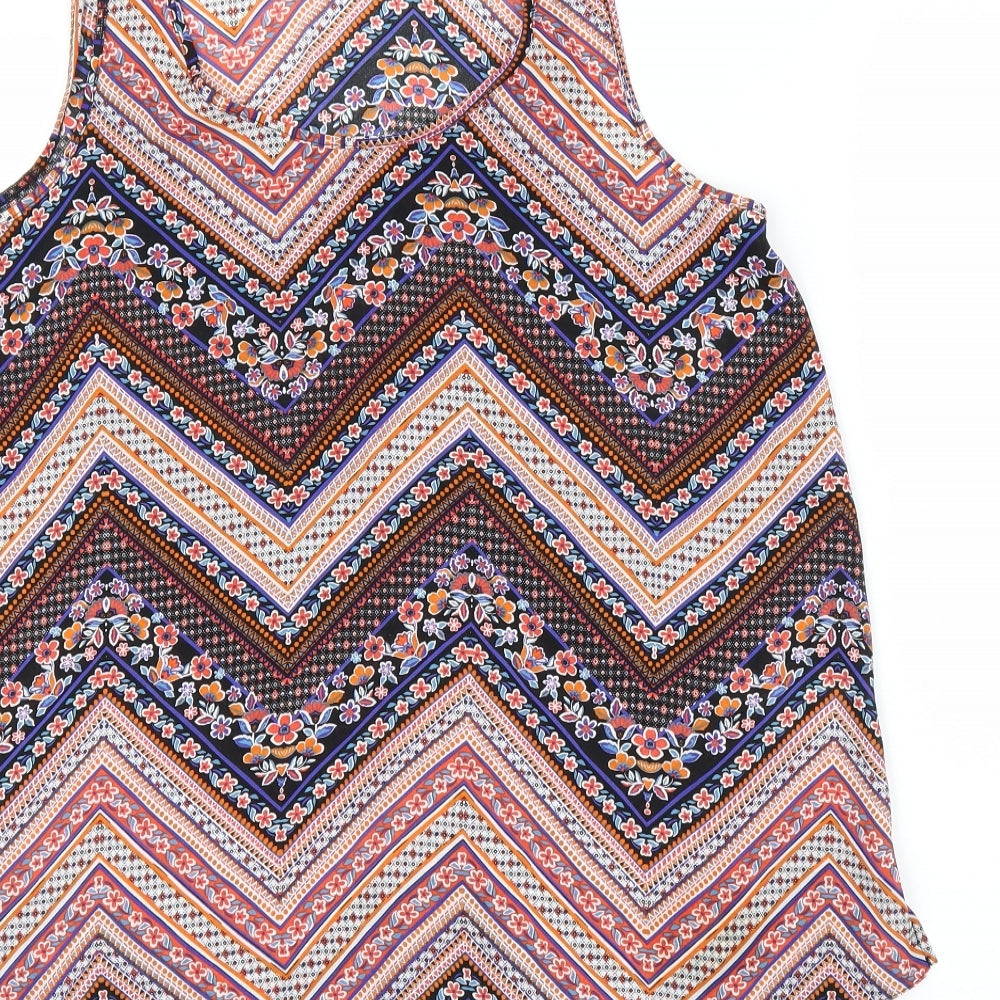 Primark Womens Pink Geometric  Basic Blouse Size 14