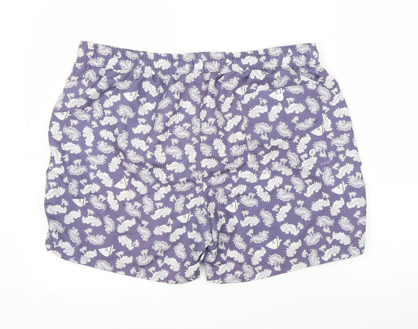 Primark Mens Purple Paisley  Sweat Shorts Size XL