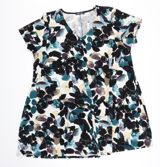 Ebsco Womens Multicoloured Floral  A-Line  Size 2XL