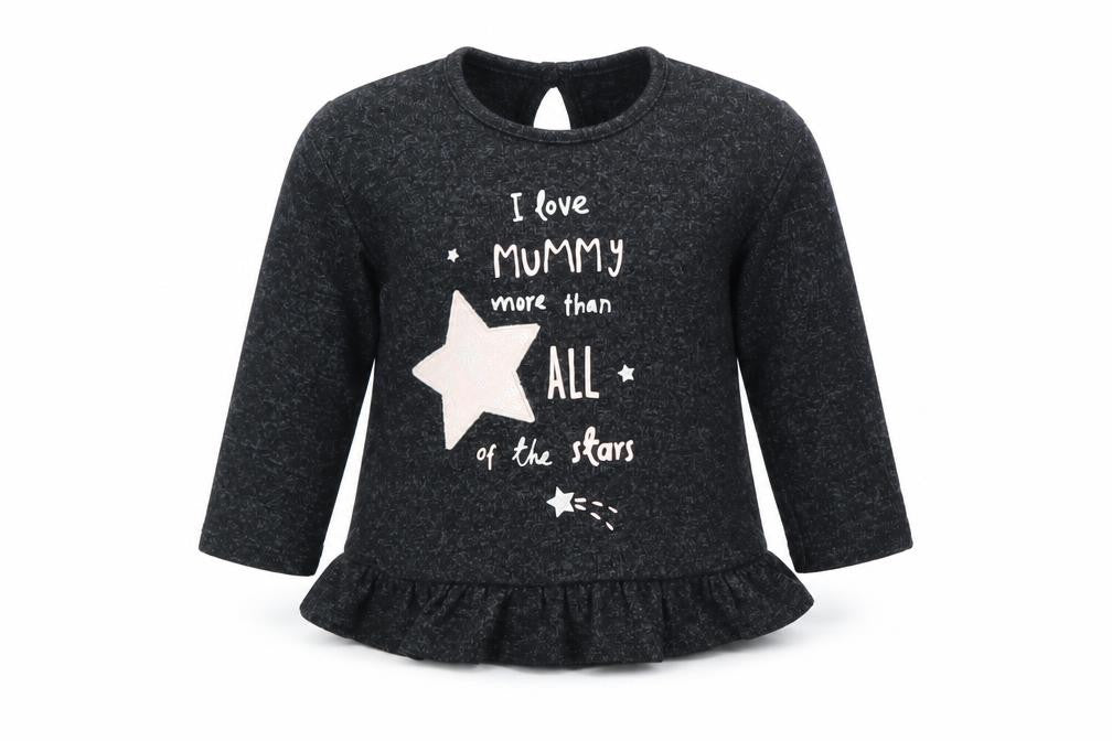 George Girls Grey   Basic T-Shirt Size 9-12 Months