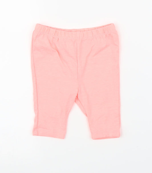 Woolies Babes Girls Pink   Capri Leggings Size 12 Months