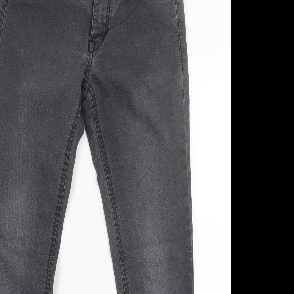H&M Womens Black  Denim Straight Jeans Size 10 L26.5 in