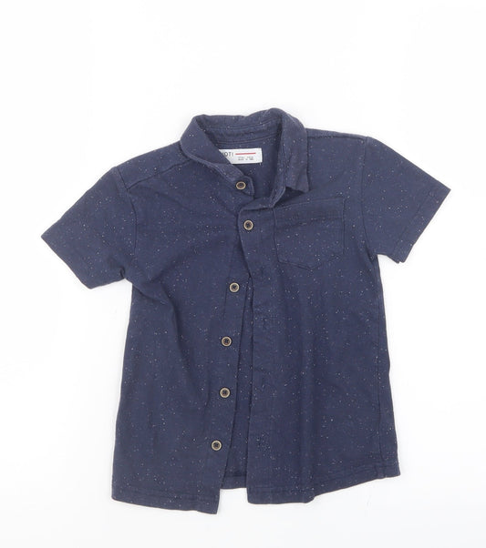 Minoti Boys Blue   Basic Button-Up Size 3 Years