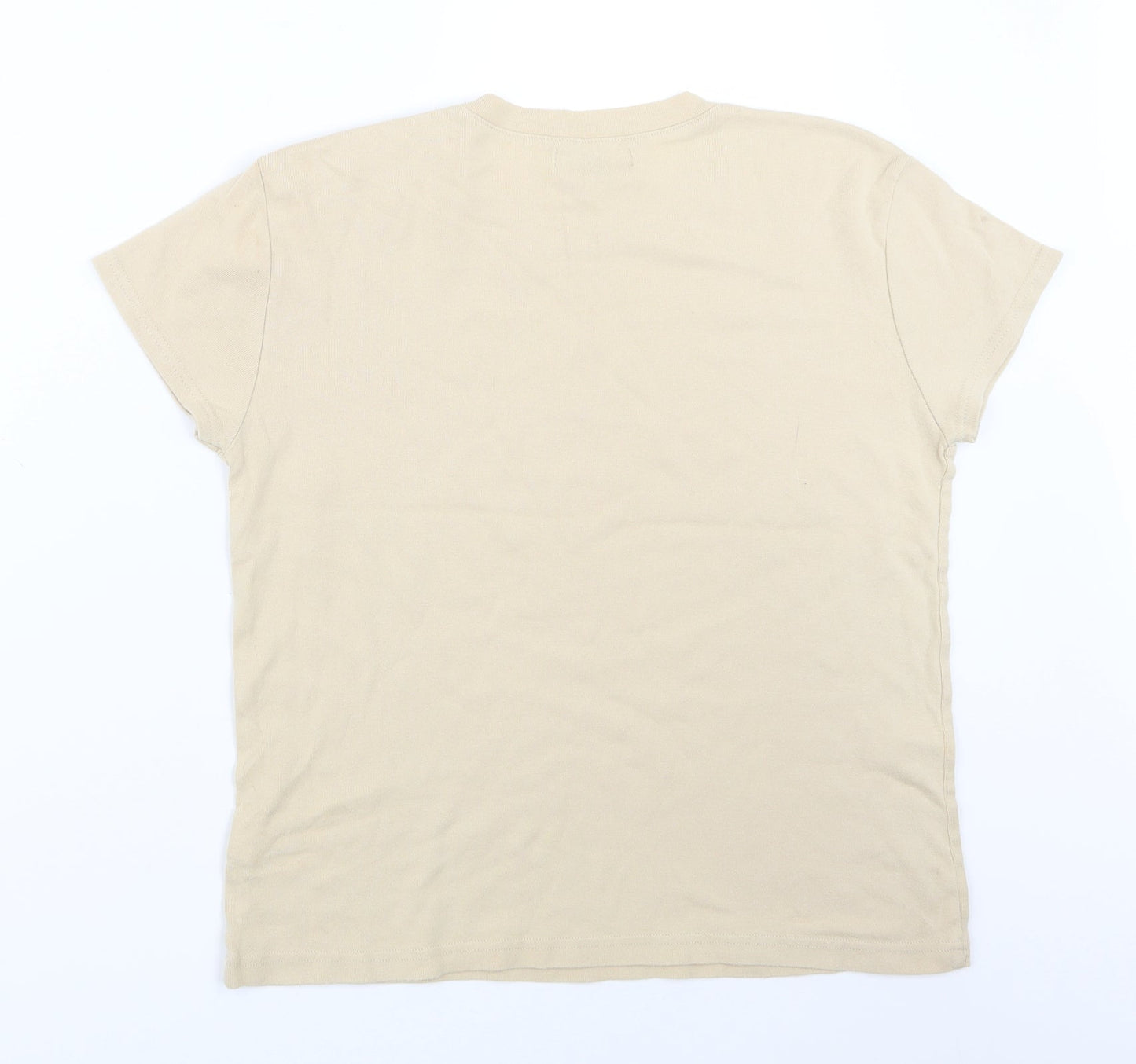 Atmosphere Womens Beige   Basic T-Shirt Size 16