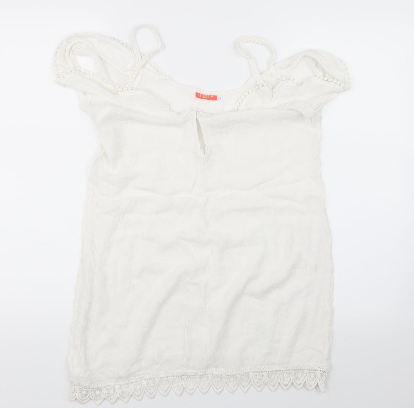 RI Resort Womens White   Basic Blouse Size S