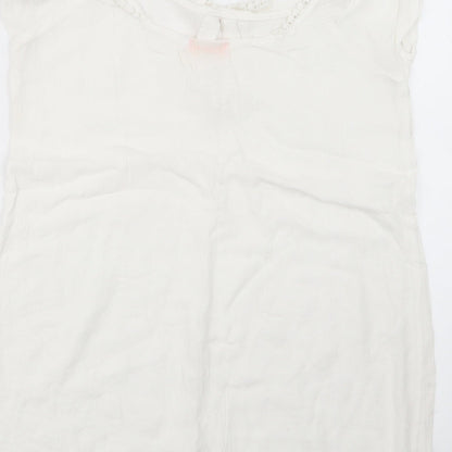 Preloved RI Resort Womens White   Basic Blouse Size S - Label