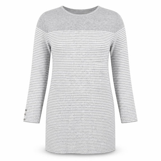 Primark Womens Grey Striped  Jumper Dress  Size 10