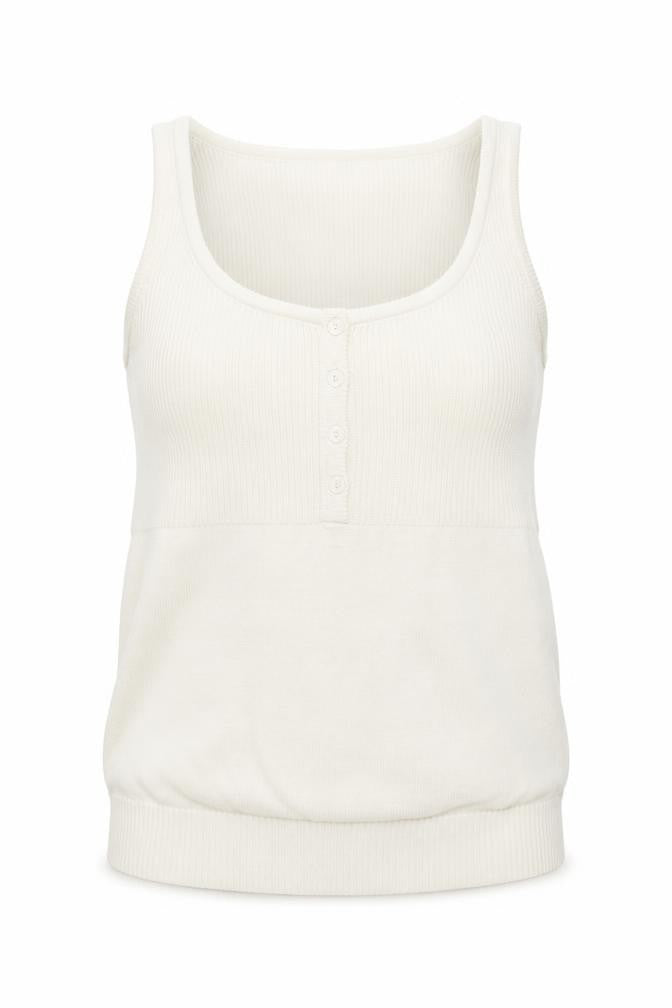 George Womens White   Basic Tank Size 10  - Cream