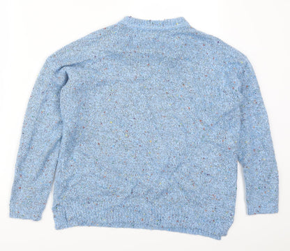 Preloved M&Co Womens Blue   Pullover Jumper Size 14 - Back