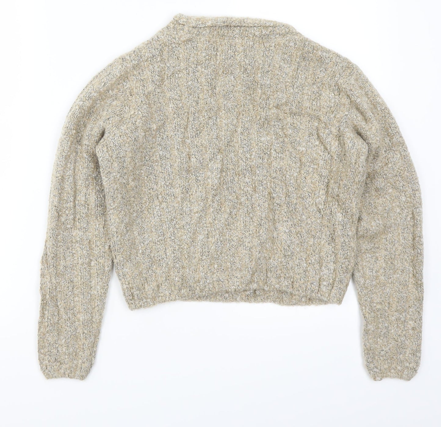 Marks and Spencer Womens Beige  Knit Pullover Jumper Size 10