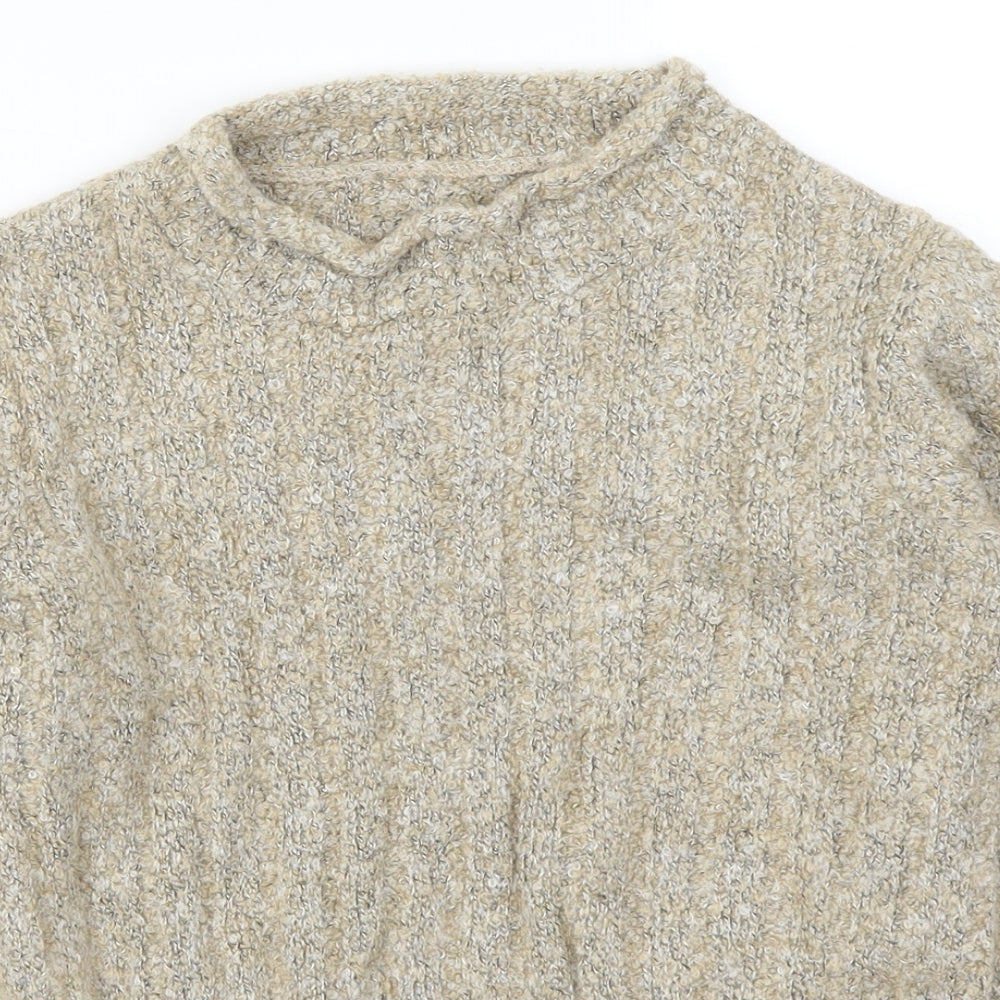 Marks and Spencer Womens Beige  Knit Pullover Jumper Size 10