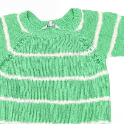 Peacocks Womens Grey Striped  Pullover Jumper Size S