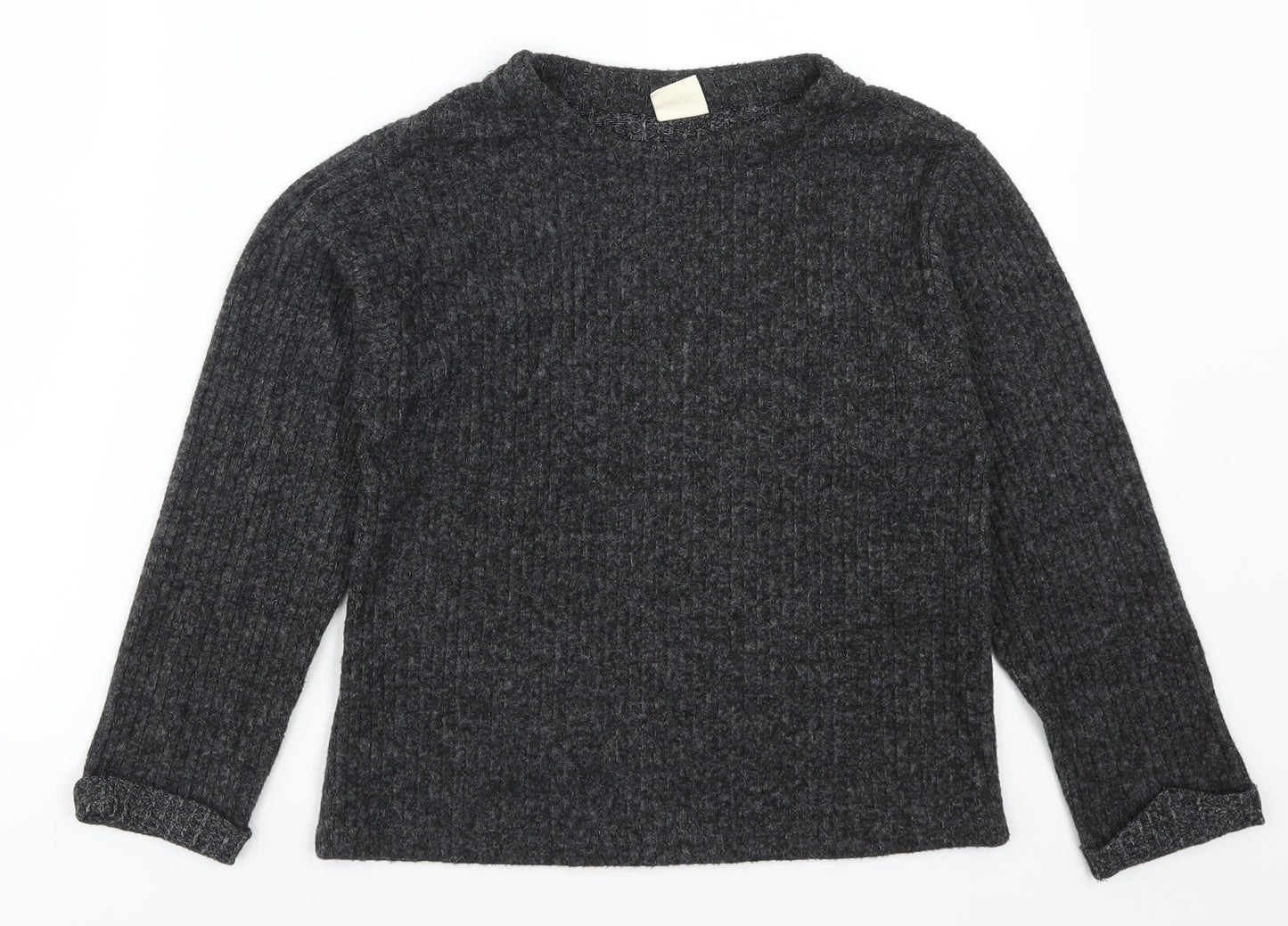 Zara Girls Grey   Pullover Jumper Size 10 Years