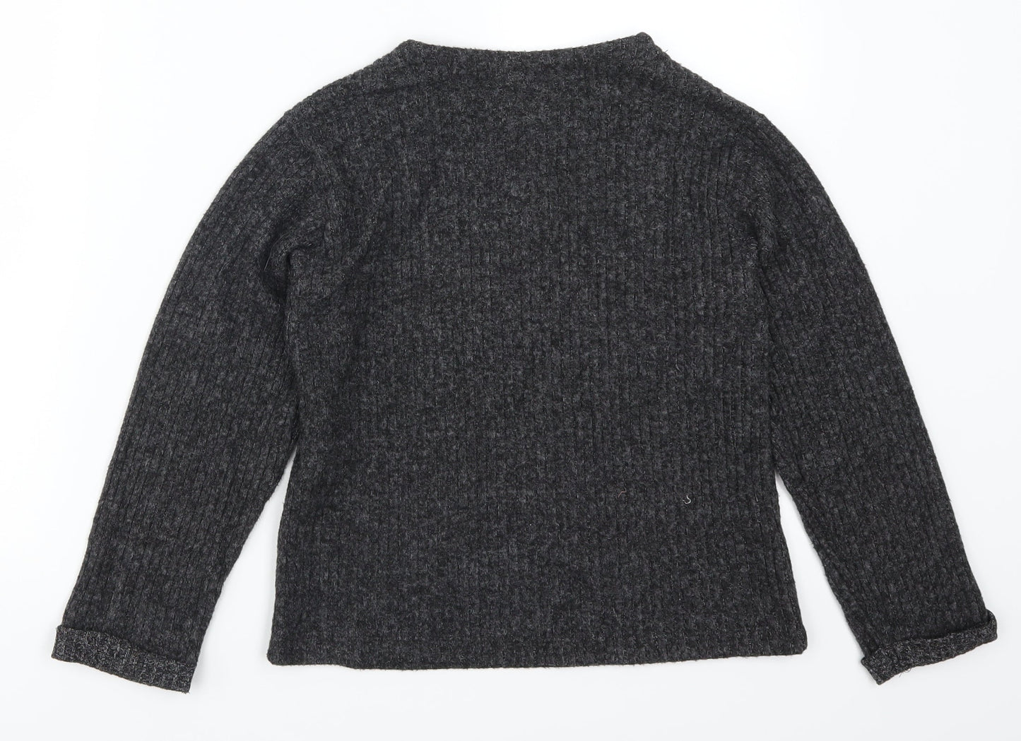 Zara Girls Grey   Pullover Jumper Size 10 Years