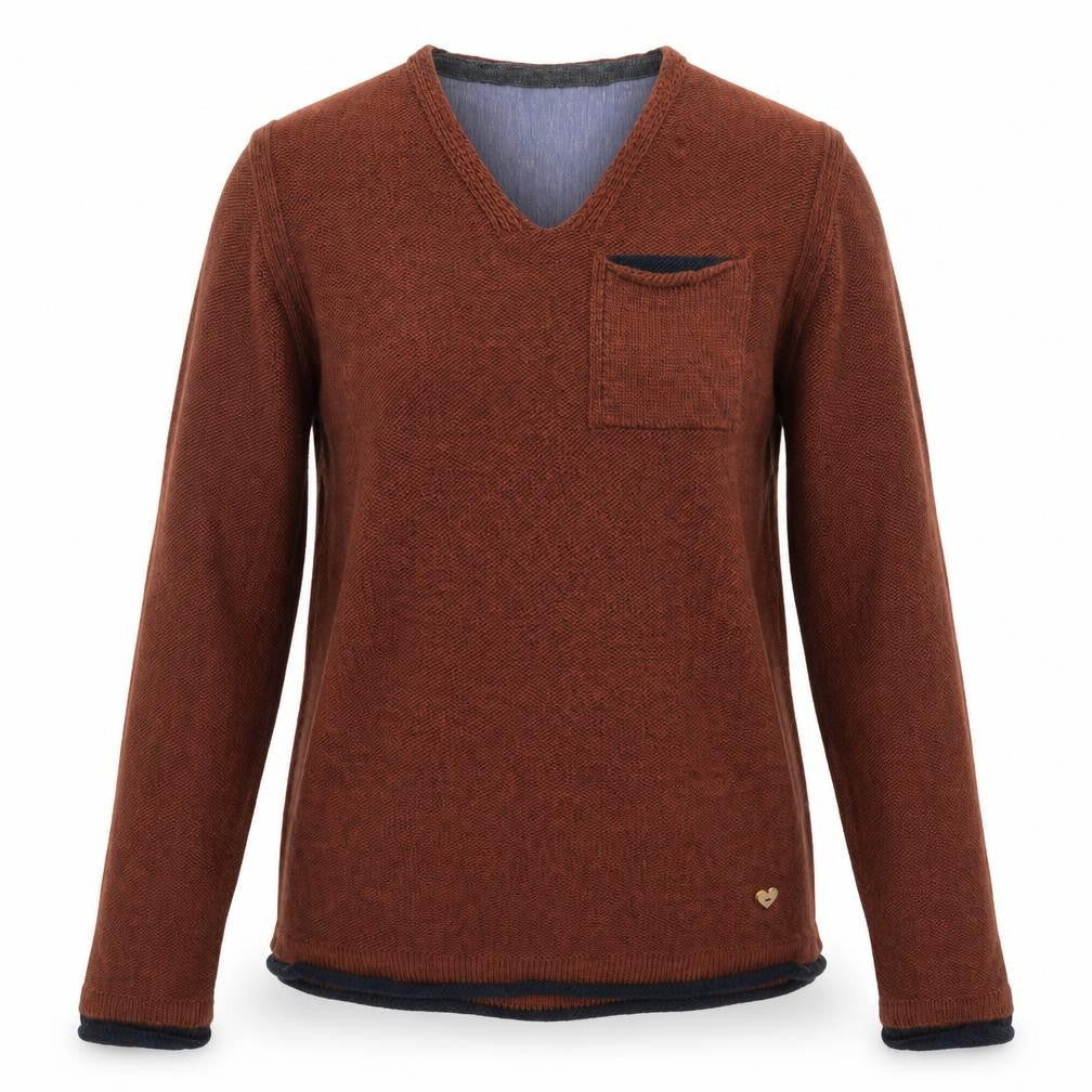 Zen and Zen Womens Brown   Pullover Jumper Size M