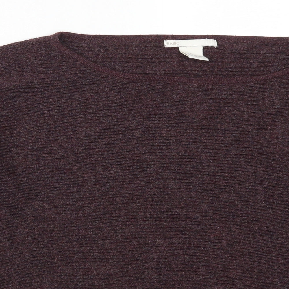 H&M Womens Purple   Pullover Jumper Size M