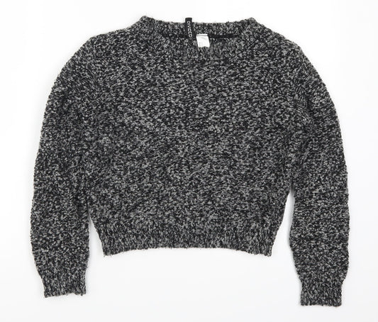 H&M Womens Grey   Pullover Jumper Size S