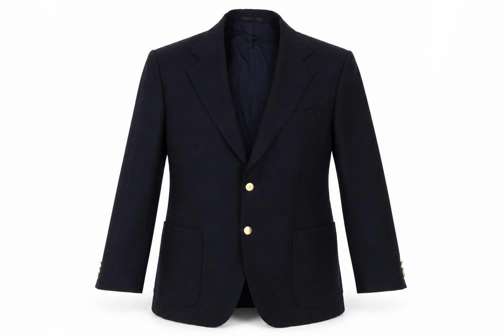 St Michael Mens Blue   Jacket Suit Jacket Size 42