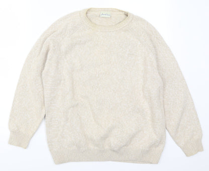Joie De Vivre Womens Beige   Pullover Jumper Size L