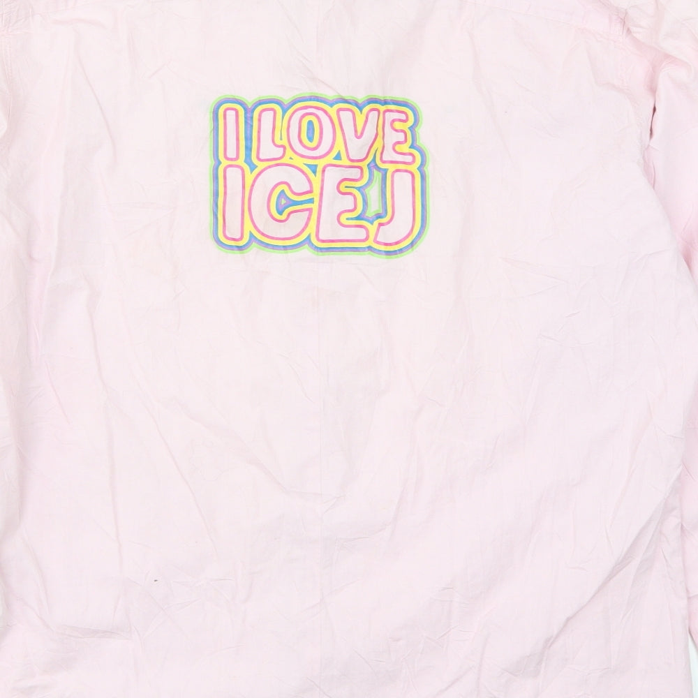 Ice J Mens Pink    Button-Up Size 2XL  - I Love Ice J