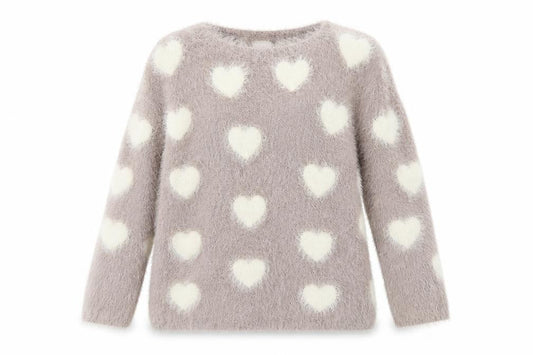i love girlswear Girls Pink   Pullover Jumper Size 10-11 Years  - HEARTS