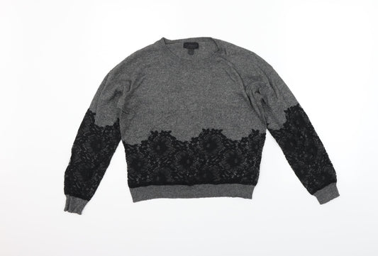 Topshop Womens Grey   Pullover Jumper Size 8