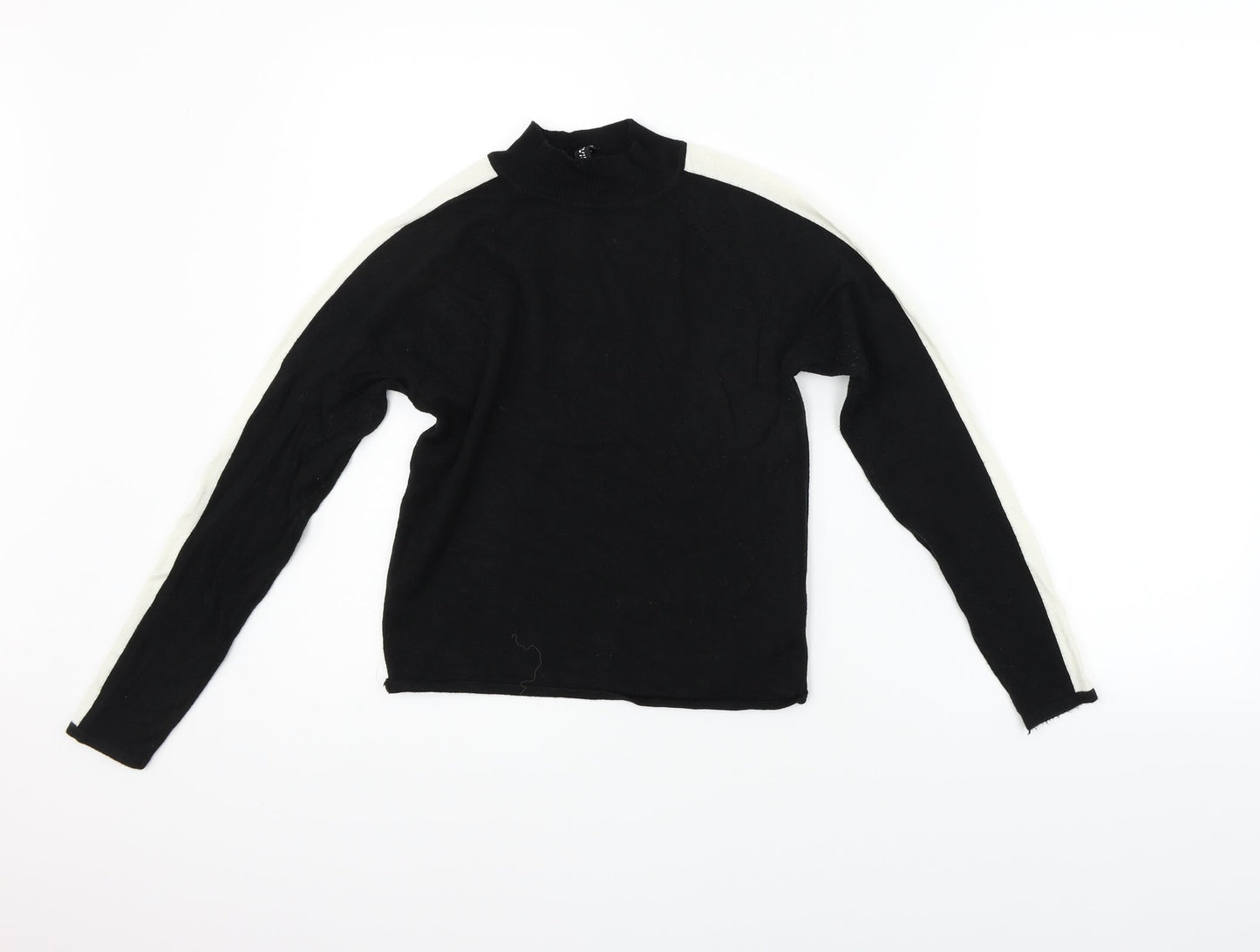 Divided Womens Black   Pullover Jumper Size S