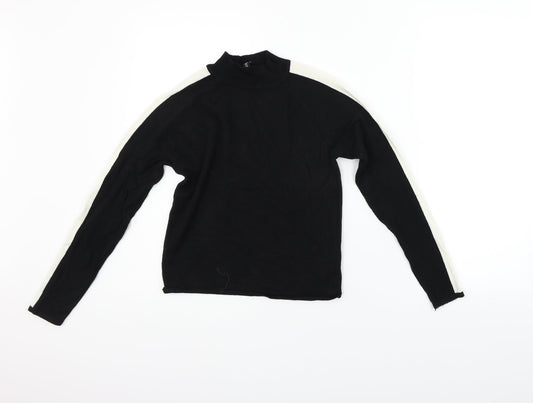 Divided Womens Black   Pullover Jumper Size S