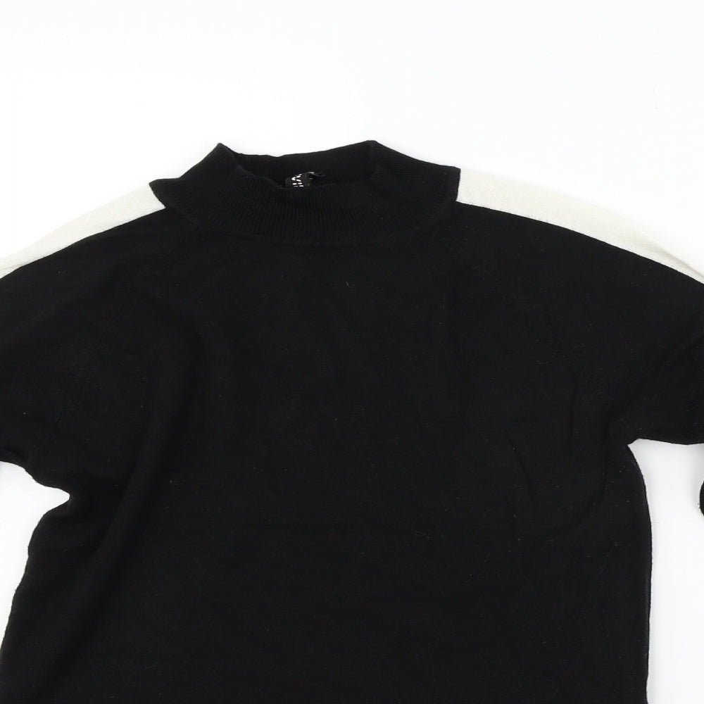 Divided Womens Black   Pullover Jumper Size S