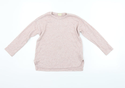 Zara Girls Orange   Pullover Jumper Size 8 Years