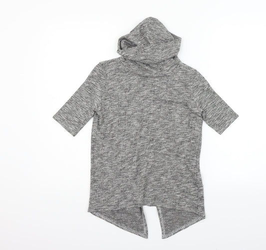 Miss Selfridge Womens Grey   Henley Jumper Size 4
