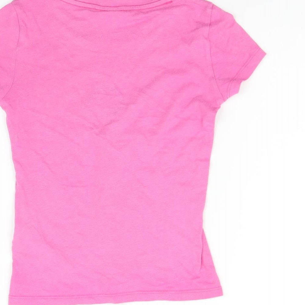 abercombie kids Womens Orange   Basic T-Shirt Size S