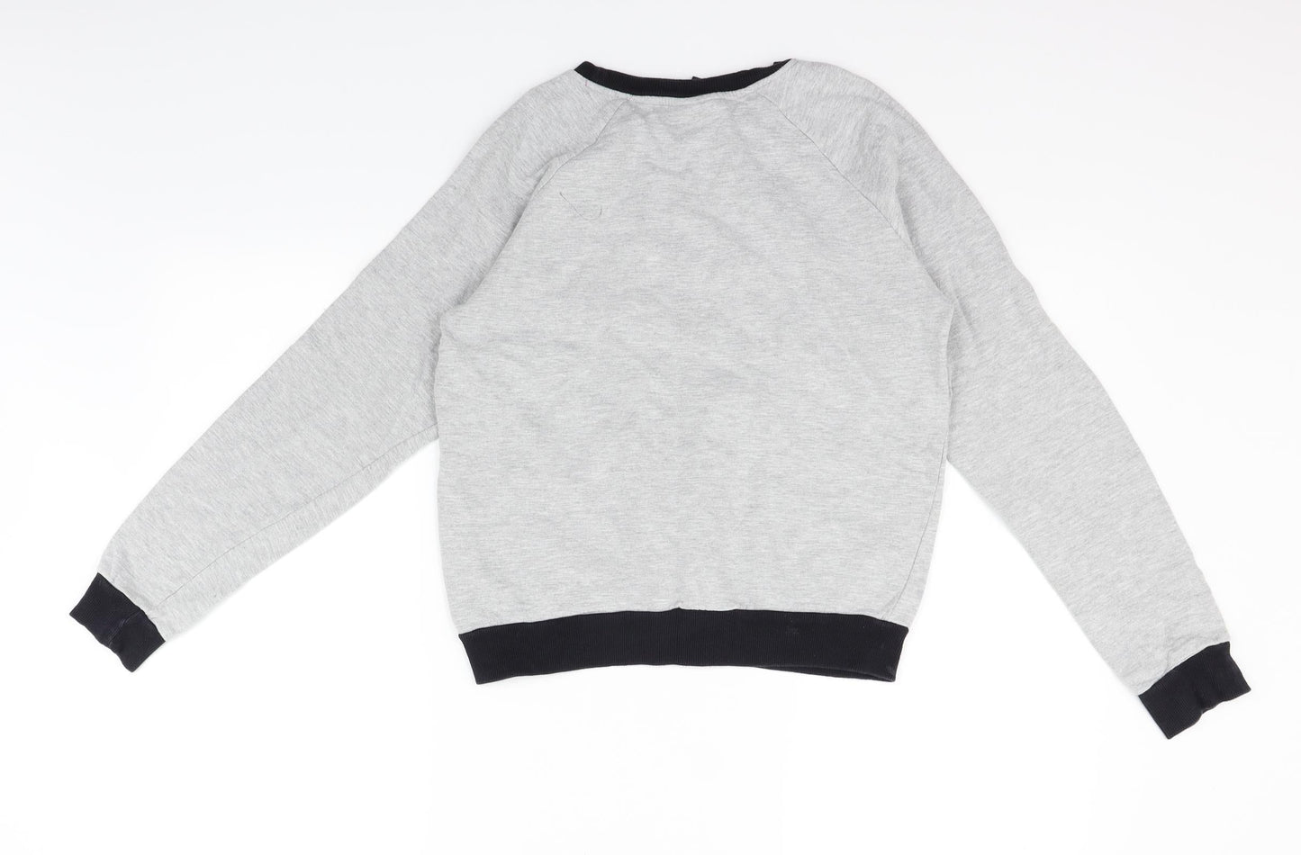 Topshop Womens Grey Houndstooth  Pullover Jumper Size 8