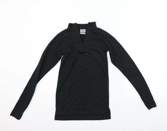 tresspass Girls Black   Pullover Jumper Size 9-10 Years
