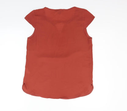 Preloved Atmosphere Womens Red   Basic Blouse Size 10 - Back