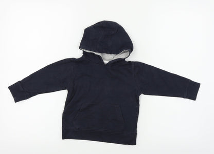 Preloved ur ban rascals Girls Blue   Pullover Hoodie Size 2 Years - Front