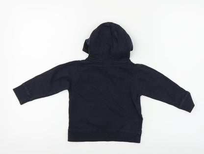 Preloved ur ban rascals Girls Blue   Pullover Hoodie Size 2 Years - Back