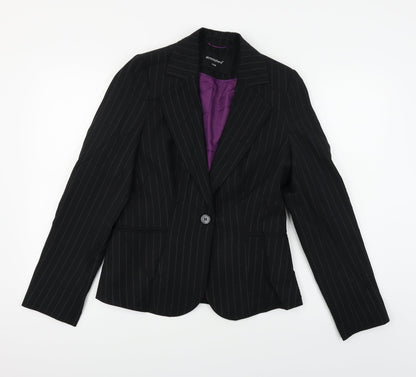 Preloved Atmosphere  Womens Black   Jacket Sport Coat Size 12 - Front
