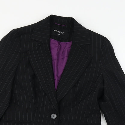 Preloved Atmosphere  Womens Black   Jacket Sport Coat Size 12 - Detail
